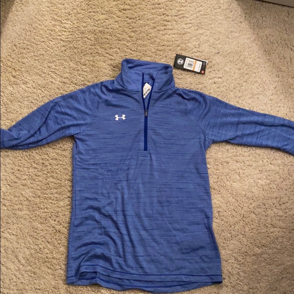 Under Armour Quarter Zip - blue; BRAND NEW